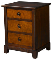 Amish Chesapeaka 3-Drawer Nightstand