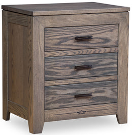 Amish Addison 3-Drawer Nightstand