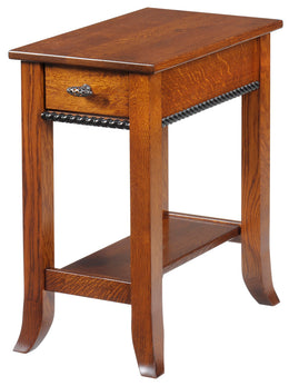 Amish Cranberry Chairside Table