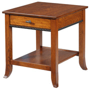 Amish Cranberry End Table