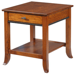 Amish Cranberry End Table