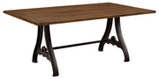 Amish Rustic Iron Forge Table