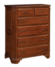 Amish Fluted Georgian 6 Drawer Chest