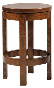 Amish Bradly Round Barstool