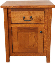 Amish London 1-Drawer/1-Door Nightstand