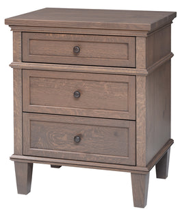 Amish Rockport 3-Drawer Nightstand
