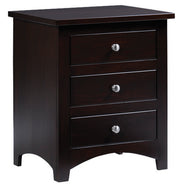 Amish Ellington 3-Drawer Nightstand