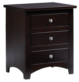 Amish Ellington 3-Drawer Nightstand