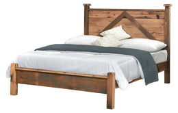 Amish Rainier Reclaimed Barnwood Bed
