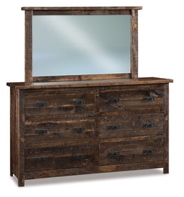 Amish Dumont 6 Drawer Dresser with Mirror