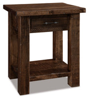 Amish Vandella 1 Drawer Open Nightstand