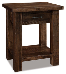 Amish Vandella 1 Drawer Open Nightstand