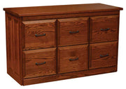 Amish Traditional Pull-Out Desk with File Drawers