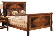 Amish Wildwood Rustic Panel Bed