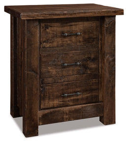 Amish Vandella 3 Drawer Nightstand