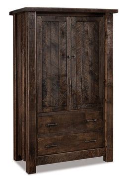 Amish Vandella Armoire with 2 Drawers