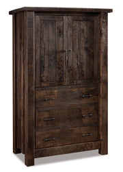 Amish Vandella Armoire with 3 Drawers