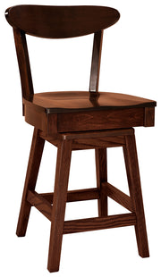 Amish Hawthorn Swivel Barstool