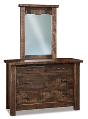 Amish Vandella 4 Drawer Dresser with Mirror