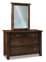 Amish Heidi 4 Drawer Dresser with Mirror