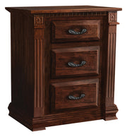 Amish SC Traditional 3-Drawer Nightstand