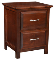 Amish Dutch Shaker 2-Drawer Nightstand