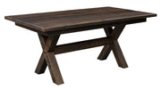 Amish Buxton Reclaimed Barnwood Trestle Table