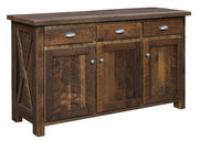 Amish Buxton Server in Reclaimed Barnwood
