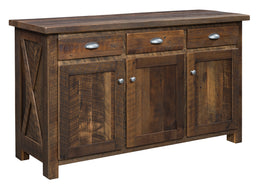 Amish Buxton Server in Reclaimed Barnwood