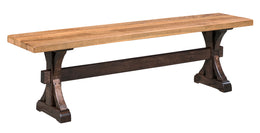Amish Croft Bench in Reclaimed Barnwood