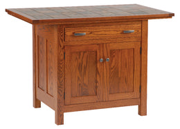 Amish Brookline Mission 2 Door Island Table