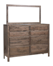Amish Blair Eight Drawer Dresser with Mirror