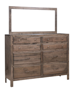 Amish Blair Eight Drawer Dresser with Mirror