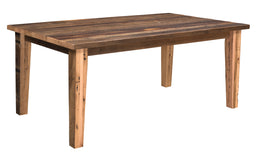 Amish Edinburgh Leg Table in Reclaimed Barnwood