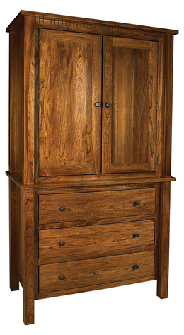 Amish Lindholt Two-Piece Armoire