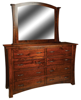 Amish Chesterfield Dresser with Mirror