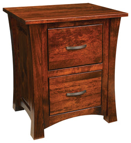 Amish Chesterfield 2-Drawer Nightstand
