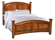 Amish Bella Panel Bed with Posts