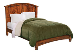 Amish Bella Arched Panel Bed with Low Footboard