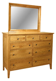 Amish Chelsea Tall Dresser with Mirror