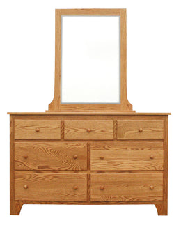 Amish Shaker Mill Dresser with Mirror