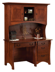 Amish Master Style Desk with Hutch