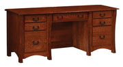 Amish Master Style Double Pedestal Desk