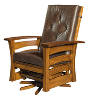 Amish Barrington Swivel Glider