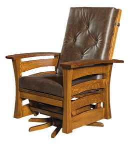 Amish Barrington Swivel Glider