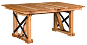 Amish Industrial Trestle Table