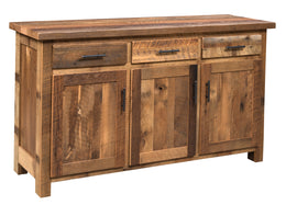 Amish Edinburgh Server in Reclaimed Barnwood