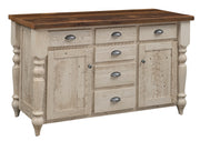 Amish Farmhouse Server in Reclaimed Barnwood