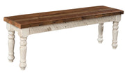 Amish Farmhouse Bench in Reclaimed Barnwood