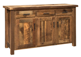 Amish Grove Server in Reclaimed Barnwood
